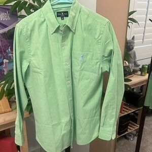 Psycho Bunny Mint Green Oxford Button-Down Shirt